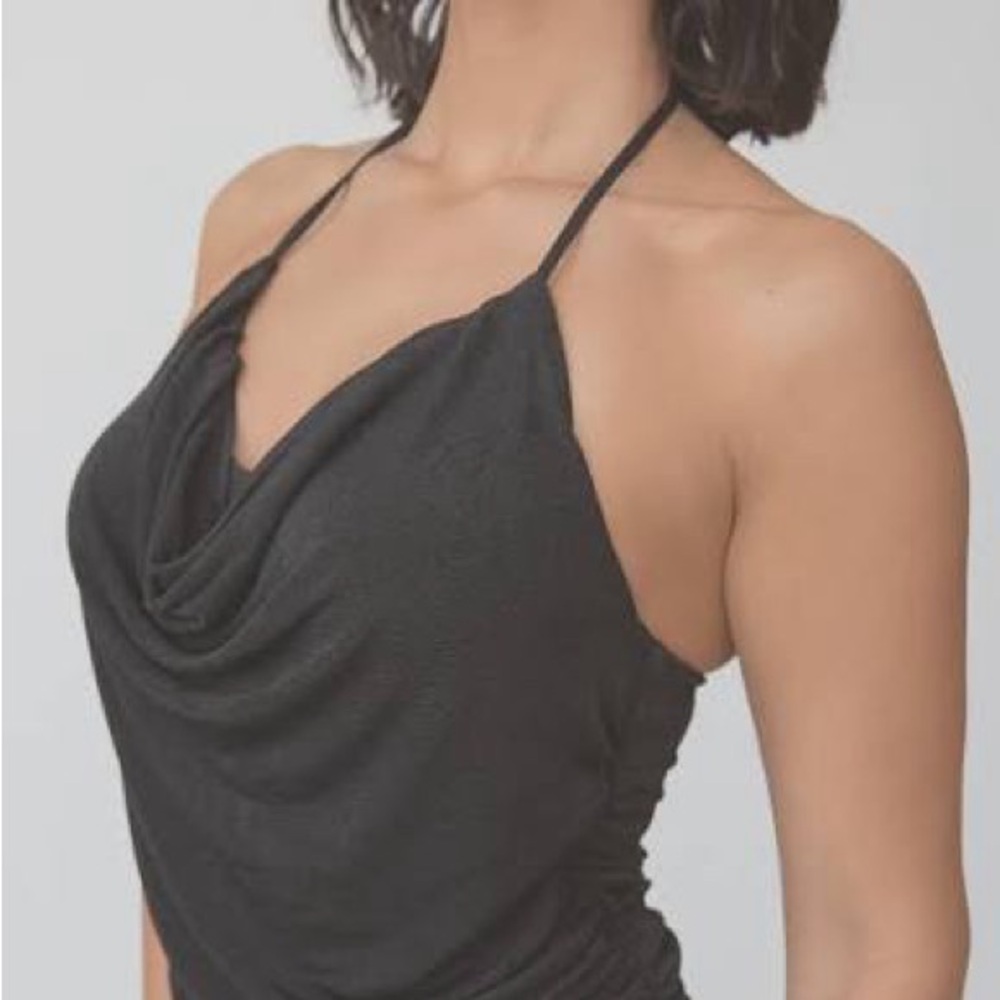 Klassy Network Black Halter Neck dress
